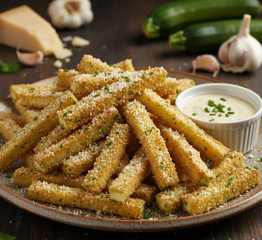Garlic Parmesan Zucchini Fries