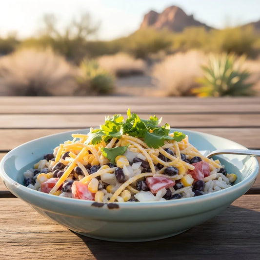 American Corn &amp; Black Bean Shredded Cold Rice Bowl