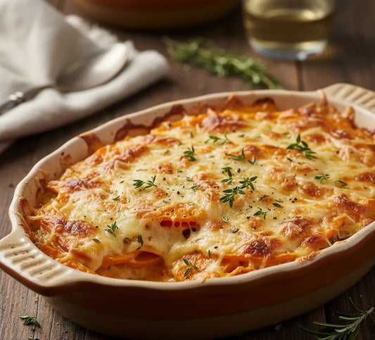 Cheesy Sweet Potato Gratin
