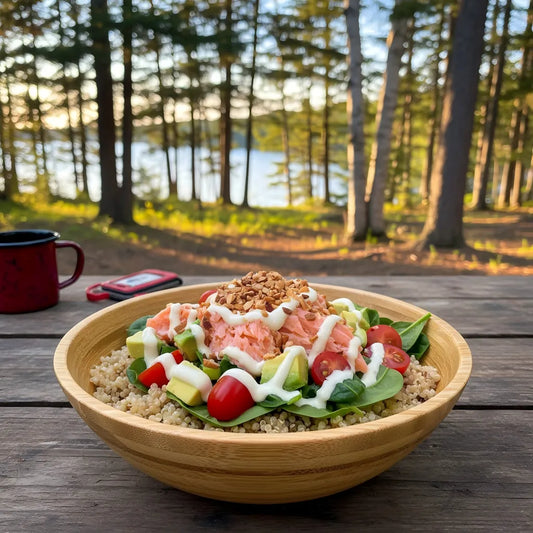 Canadian West Coast Salmon Quinoa Bowl