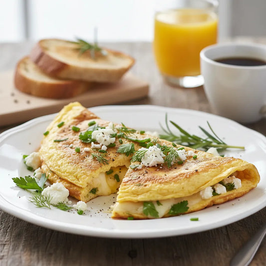 Fluffy Cheese & Herb Omelet: The Ultimate Breakfast Comfort