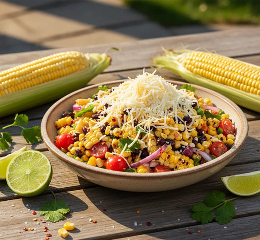 Golden Grilled Corn & Cheese Salad: A Fresh Summer Classic