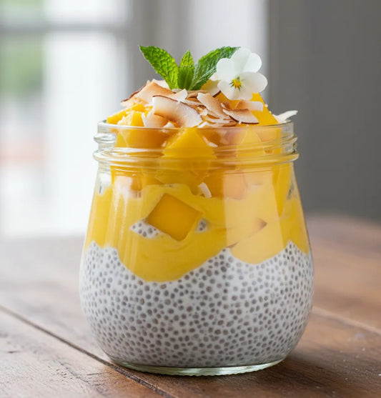 Mango Coconut Chia Pudding: Tropical Sunshine in a Jar