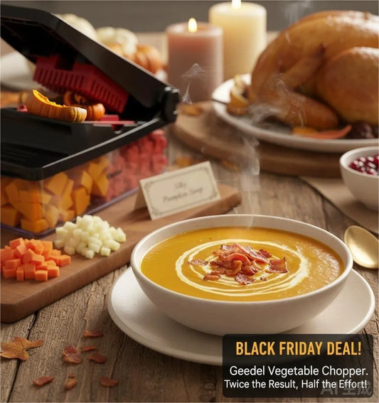 Silky Pumpkin Soup with Crispy Bacon Bits