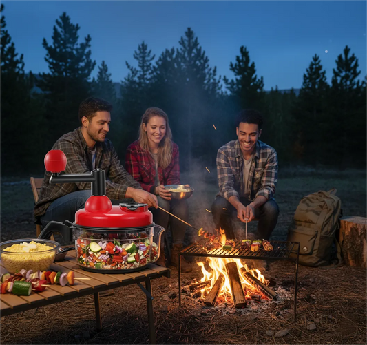 Campers Rejoice! Easy Campfire Skewers & Cornmeal by the Fire