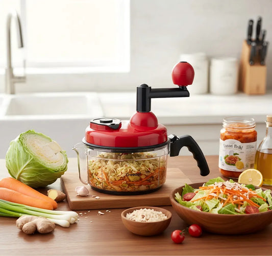 2025 Fermentation & Salad Hacks: Geedel Hand Food Chopper Makes Homemade Kimchi + Quick Salads a Breeze