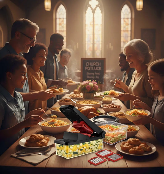 Mom's Potluck Memories: Geedel Vegetable Chopper Keeps Neighborhood Dinner Warmth Alive