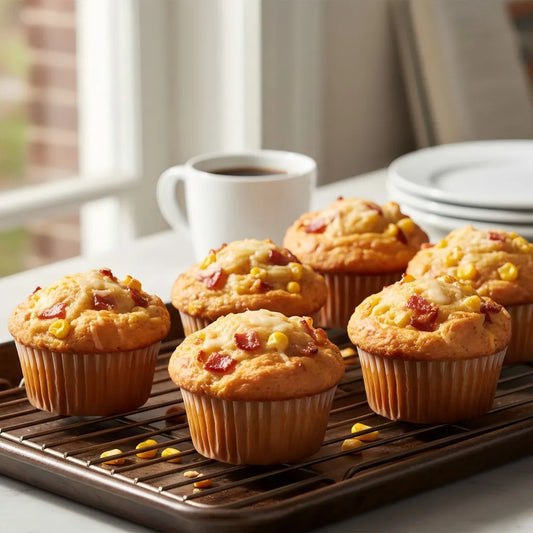 American Corn, Bacon &amp; Cheese Muffins