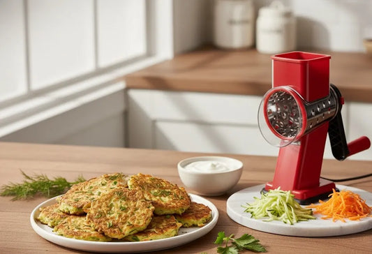 🍲 Savory Zucchini Fritters — Crispy, Healthy & Easy to Make