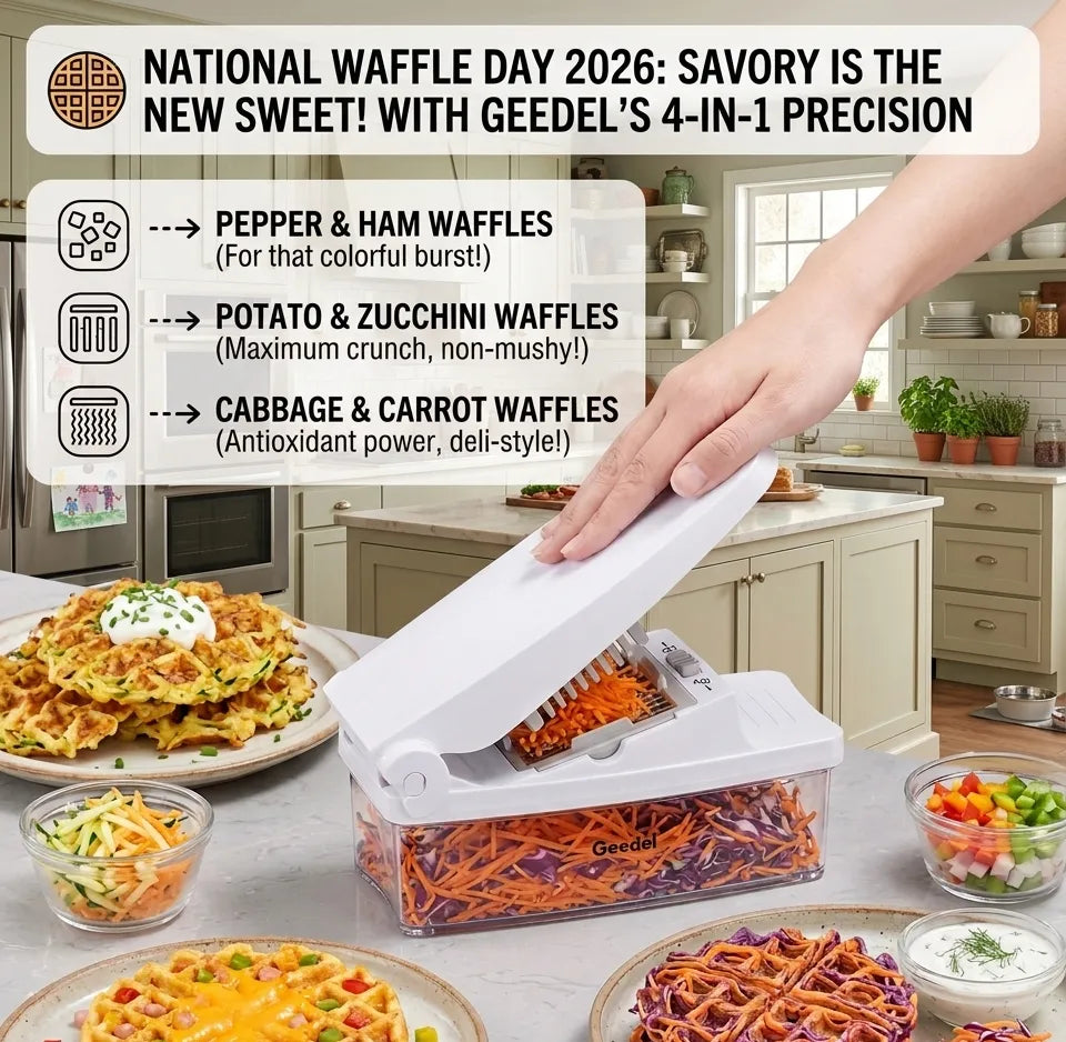 A New Twist on Waffles! Unlock Savory Veggie Waffles with Geedel