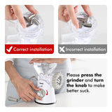 Geedel Manual Meat Grinder: Effortless Home Grinding with 2 Stainless Steel Changeable Blades & Easy Clean-Up