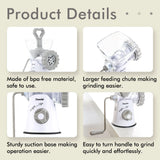Geedel Manual Meat Grinder: Effortless Home Grinding with 2 Stainless Steel Changeable Blades & Easy Clean-Up
