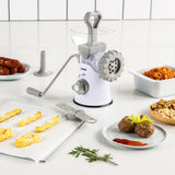 Geedel Manual Meat Grinder: Effortless Home Grinding with 2 Stainless Steel Changeable Blades & Easy Clean-Up
