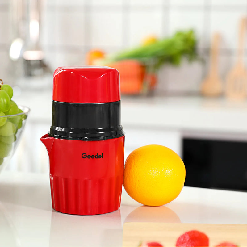 Portable Geedel Manual Juicer - Easy Squeeze Fresh Cold Press Juice Maker - Non-Electric Hand Juicer for Healthy Drinks