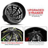 Exprimidor manual portátil Geedel - Fácil de exprimir, prensado en frío - Exprimidor manual no eléctrico para bebidas saludables