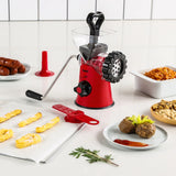 Geedel Manual Meat Grinder: Effortless Home Grinding with 2 Stainless Steel Changeable Blades & Easy Clean-Up